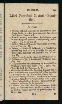 199-244, Libri Pontificii & Anti- Pontificii