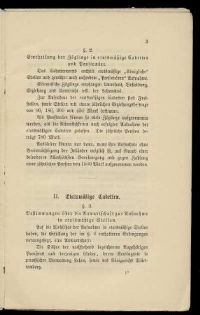 Etatsmäßige Cadetten (§ 3-6)
