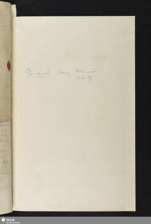 152-157. Reinhard, Franz Volkmar