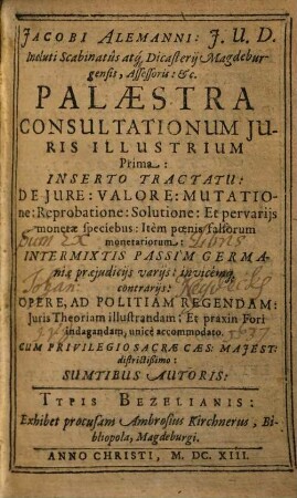 Palaestra consultationum iuris illustrium