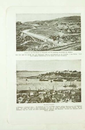 Tirnova (an der Jantra in Bulgarien) mit den nördlichen Ausläufern des Balkans