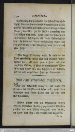 Von einer ordentlichen Aufführung