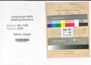 Entnazifizierung Joseph Willner , geb. 18.03.1904 (Finanzbeamter)