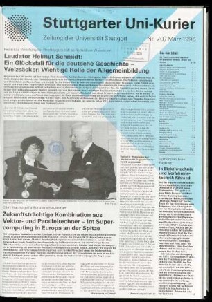 70/73, 1996: Stuttgarter Uni-Kurier
