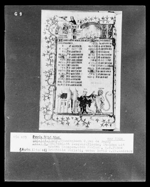 Petites Heures des Herzogs von Berry — Februar mit David und Andreas, Folio 1verso