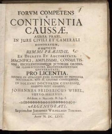 Forum Competens E Continentia Caussae