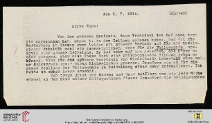 Brief(Abschrift)