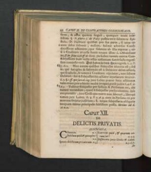 Caput XII. De Delictis Privatis.