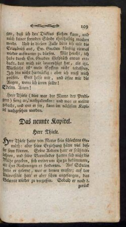 Das neunte Kapitel. Herr Thiele.