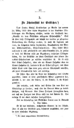 Die Schulaufsicht der Geistlichen