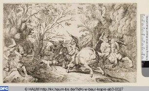 Meleager jagt den Eber / Atalanta et Meleager aprum Dianae vindicem perimunt