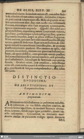 Distinctio Duodecima. De Ablutionibus Et Praeparationibus