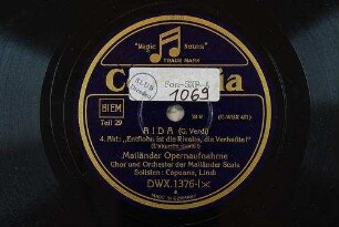 Aida : 4. Akt: "Entflohn ist die Rivalin, die Verhaßte!" (L'aborrita rivale!) / (G. Verdi)