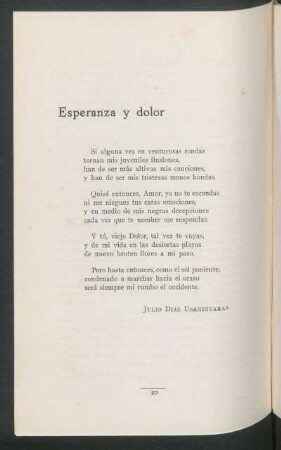 Esperanza y dolor