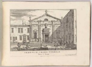 Veduta di Santa Maria Formosa (Die Kirche Santa Maria Formosa in Venedig, Bl. 32 der Folge "Le Fabriche, e Vedute di Venetia")