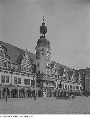 Leipzig. Altes Rathaus (1556/1557), Straßenansicht