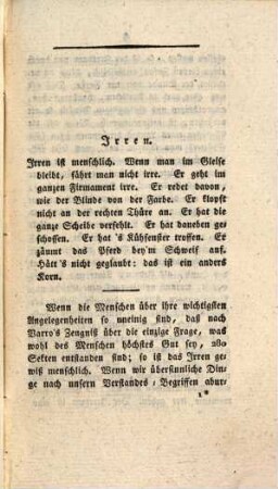 Baiersche Sprichwörter : mit Erklärung ihrer Gegenstände zum Unterricht und Vergnügen, 2