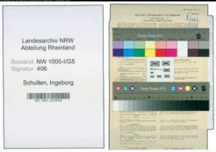 Entnazifizierung Ingeborg Schulten , geb. 02.09.1922 (Dolmetscherin)
