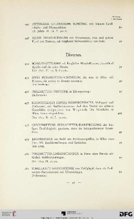 Diverses (Nr. 454-502)