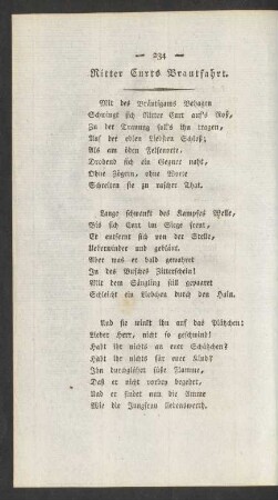 Ritter Curts Brautfahrt.