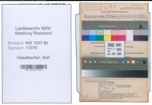 Entnazifizierung Karl Haselbacher , geb. 07.10.1904 (Oberregierungsrat)
