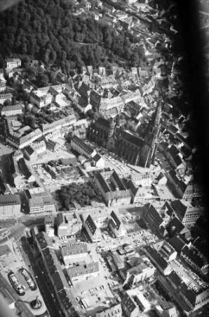 Freiburg: Altstadt mit Münster, Ring - Kaiser-Joseph-Straße - Münster