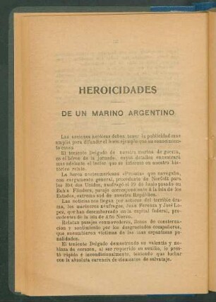 Heroicidades : De un marino argentino
