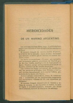Heroicidades : De un marino argentino
