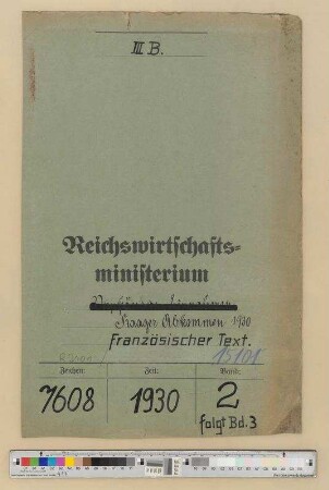 Haager Abkommen 1930: Bd. 2