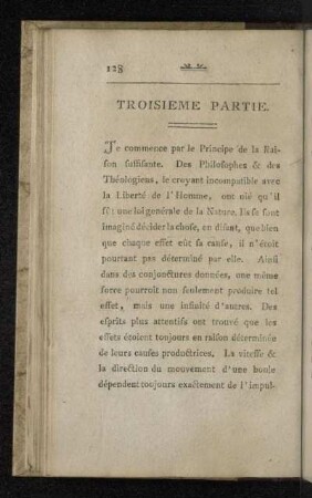Troisieme Partie.