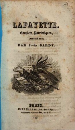 A Lafayette : couplets patriotiques, (janvier 1831)