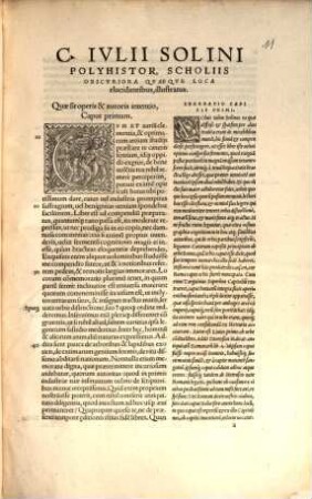 C. Iulii Solini Polyhistor, Rervm Toto Orbe Memorabilium thesaurus locupletissimus