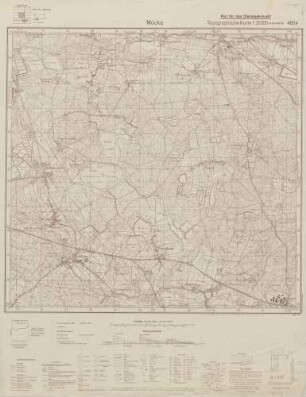 4654 Mücka, Topographische Karte 1:25000 (4cm - Karte)