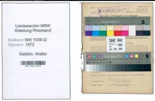 Entnazifizierung Walter Gieldon , geb. 19.01.1902 (Waagenbauer)
