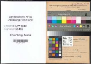 Entnazifizierung Maria Ehrenberg , geb. 24.07.1893 ()