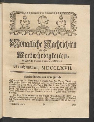 Brachmonat, MDCCLXVII