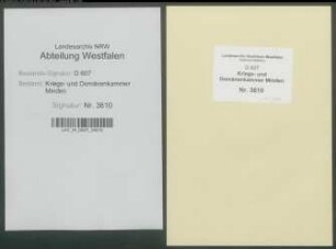 Bau und Reparatur der Brücken im Amte Ravensberg