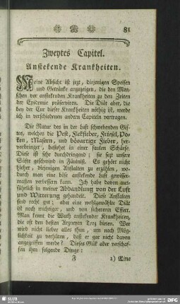 Zweytes Capitel. Anstekende Krankheiten