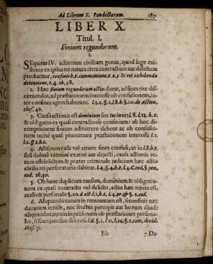 Titul. I. [ - ] IV.; Finium regundorum; Familiæ erciscundæ; Communi dividundo; Ad Exhibendum.