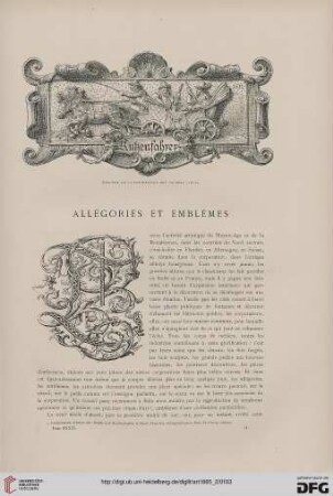 11: Allégories et emblèmes