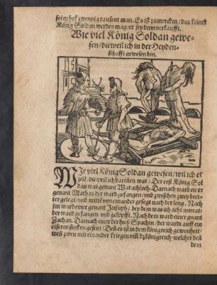 Wie viel König Soldan gewesen/ dieweil ich in der Heydenschafft gewesen bin.