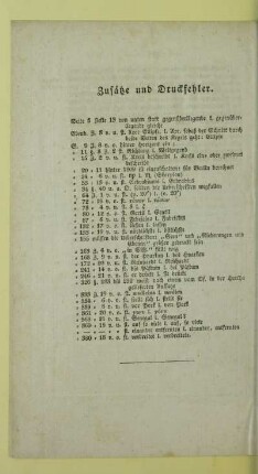 Zusätze und Druckfehler