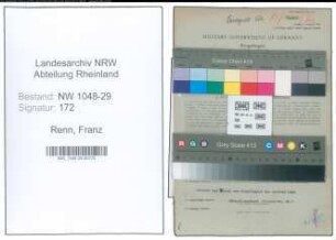 Entnazifizierung Franz Renn , geb. 20.06.1909 (Arbeiter)