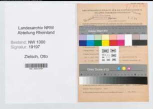 Entnazifizierung Otto Zietsch, geb. 11.07.1906 (Kaufm.Angest.)