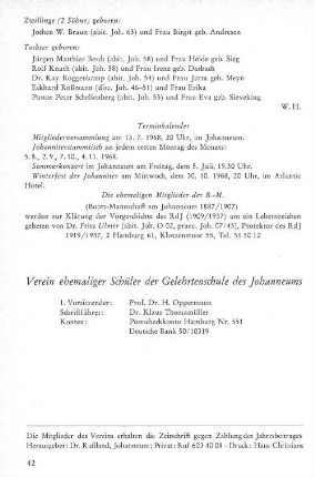 Verein ehemaliger Schüler der Gelehrtenschule des Johanneums