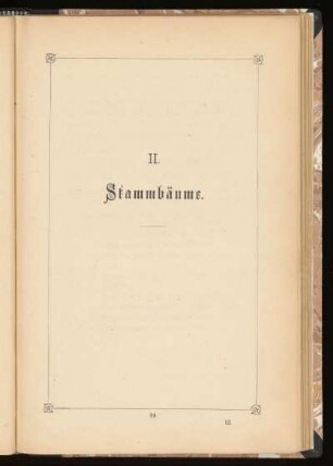 II. Stammbäume