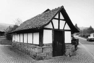 Backhaus (Backhaus, Fachwerk); Biebergemünd, Orber Straße