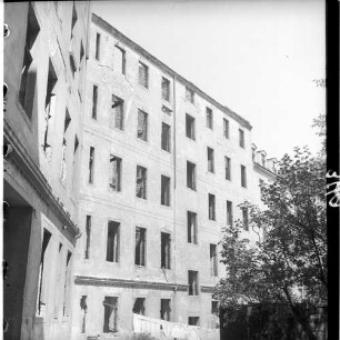 Negativ: Ruine, Menzelstraße 36, 1950