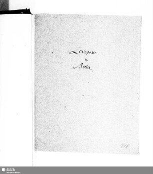 4,116: Briefe Levezow an Böttiger - Mscr.Dresd.h.37,4˚,Bd.116