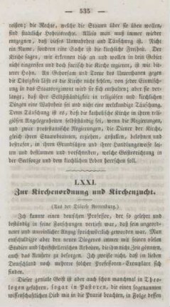 535-556 Zur Kirchenordnung und Kirchenzucht : aus der Diöcese Rottenburg